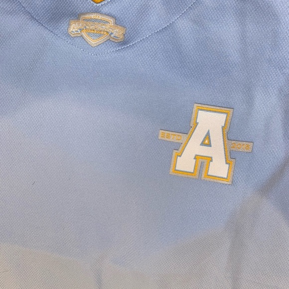 Men’s Alphalete Football Jersey, Light Blue, Small, NWT - Picture 3 of 10